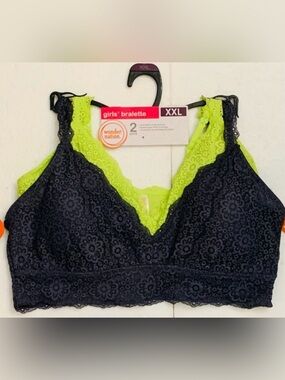 Wonder Nation Girls Convertible Bralette 2 Pack